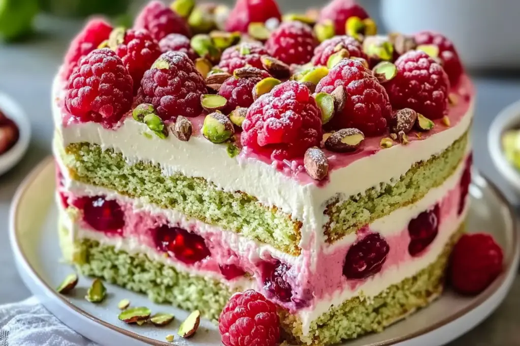 Pistachio Raspberry